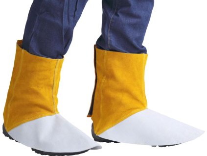 Průmyslové kamaše, svářečské kamaše, kůže, 15 cm, pár 2 ks