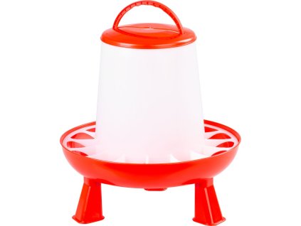 Goodfarm krmítko, 6 kg, pro drůbež, plastové, s nožičkami, napáječka