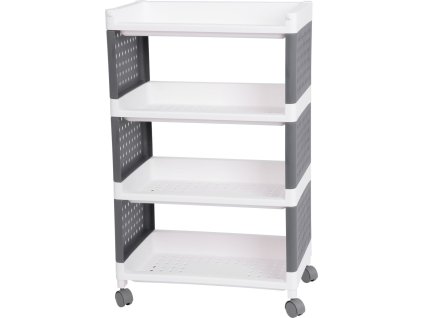 Police MagicHome Rolly, plast, 4 police, 49x29x75,5 cm, na kolečkách