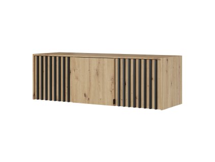 Nástavec 3D Forsea 155 cm - dub artisan/černá lamela
