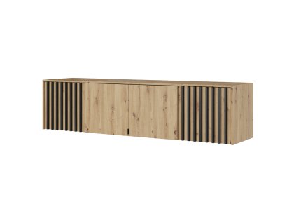 Nástavec 4D Forsea 205 cm - dub artisan/černá lamela