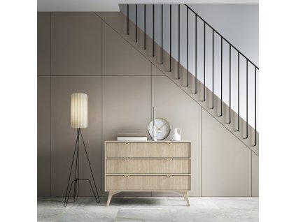 Komoda Gump FKSZ107 - pískově béžová/dub Herringbone scandi