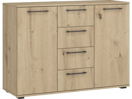Komoda KM-2 pro MODULÁRNÍ ŠATNÍ SYSTÉM - dub artisan