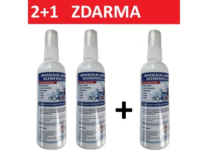 Univerzální lihová dezinfekce / čistič 100ml AKCE 2+1 ZDARMA