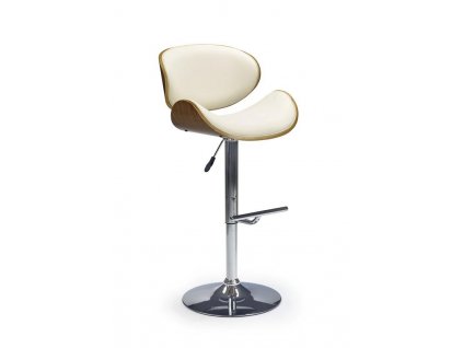 H44 barová židle ořech / krémová
