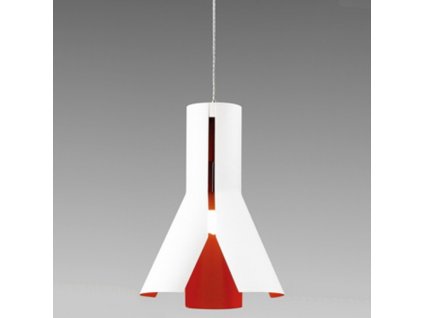 Lustr - Závěsná lampa Origami Design 1 bílá/pom