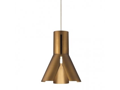 Lustr - Závěsná lampa Origami Design 1 hnědá