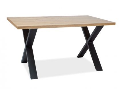 Stůl XAVIERO II dýha přírodní/dub 150x90