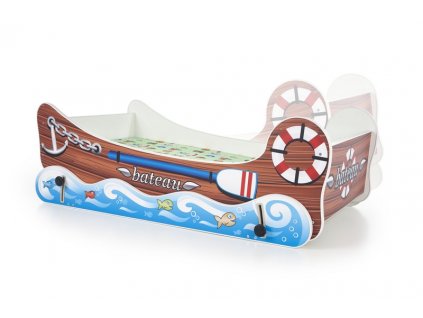 BOAT postel s funkcí kolébky vícebarevná