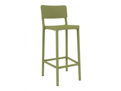 Židle barová LISBOA 75cm zelený