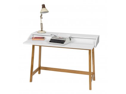 St James Compact Desk WhiteOak mood02
