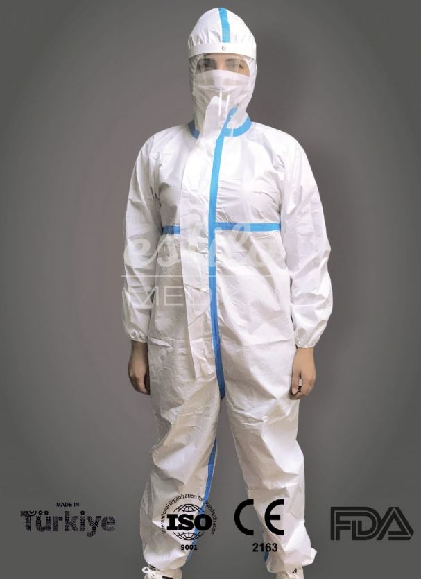 Levně Profi ochranný oblek antiCovid T3/T4/T5/T6 ESTILO 60g/m2 M - bílý