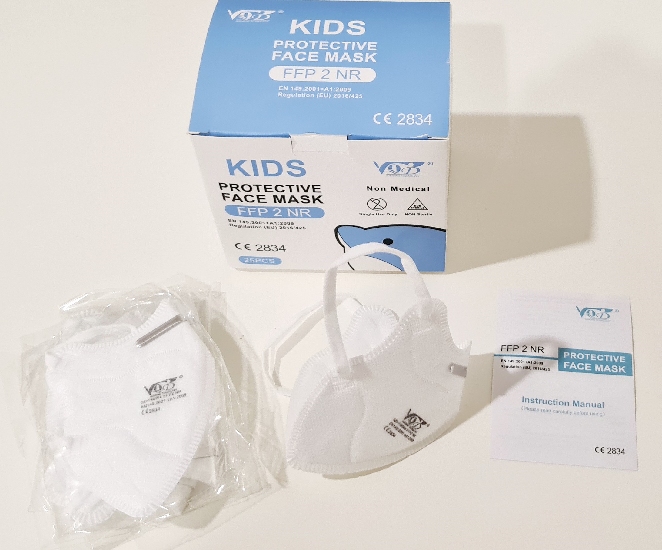 VQD KIDS Dětský respirátor FFP2 (do 7 let) - 25 ks