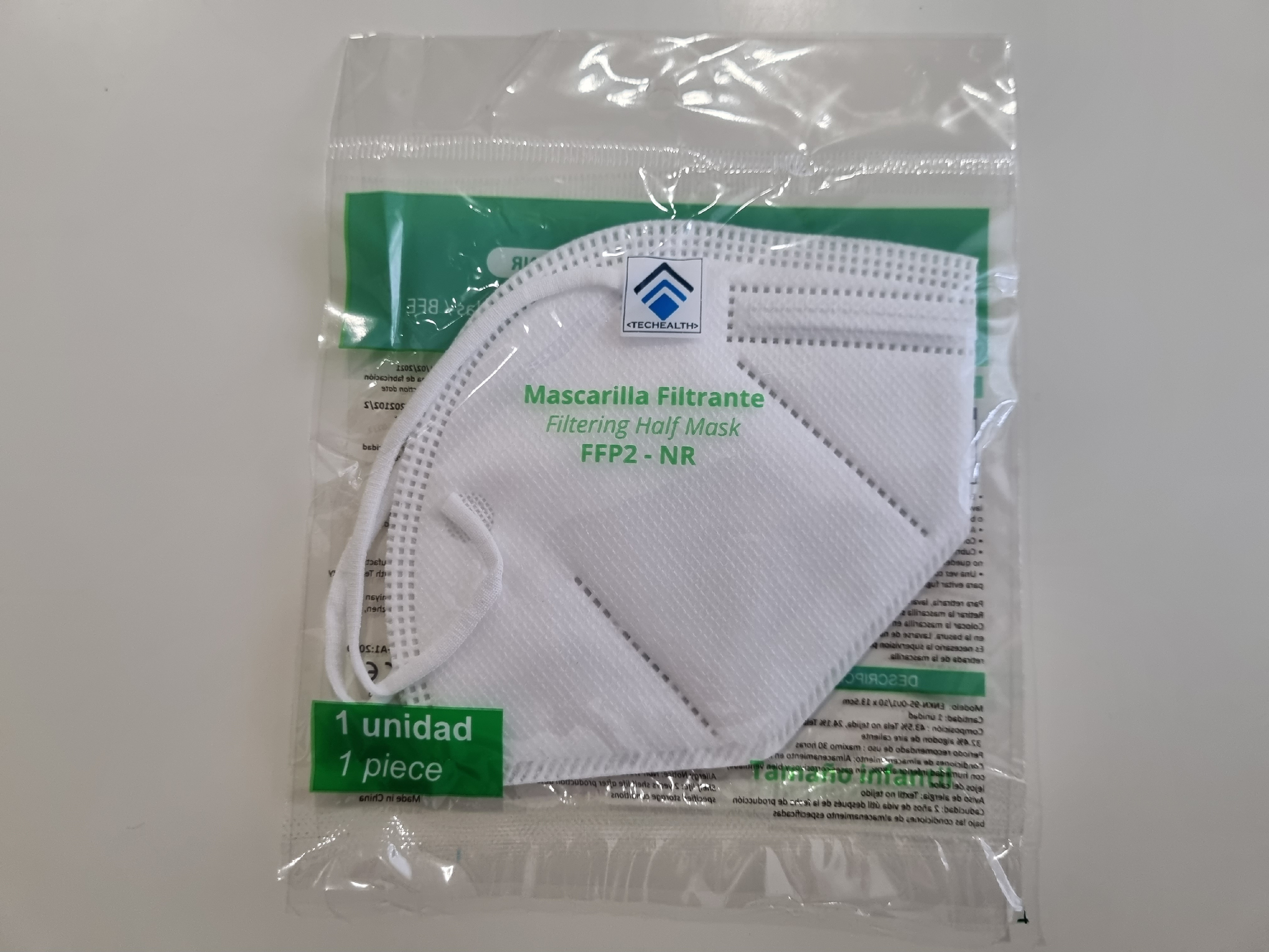 TECHEALTH KIDS Dětský respirátor FFP2 (do 12 let) - 10 ks