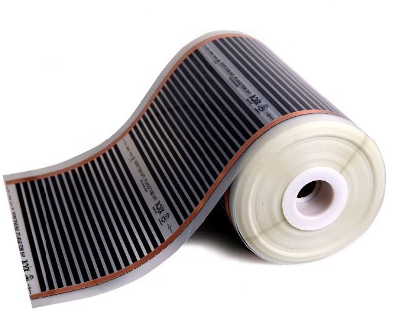 uhlíková infra topná folie 230 W/m² Varianta: šířka 1m - délka 100m (100 m²)