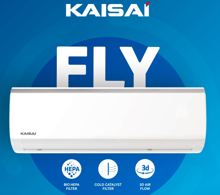 Set nástěnné klimatizace Fly - Wifi R32 3,5/3,8kW - KWX-12HRGI Výkon: 3,5/3,8kW - KWX-12HRGI