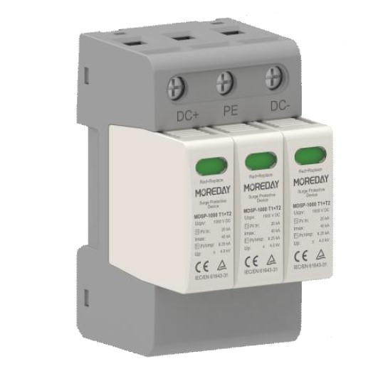 Levně MDSP-1000 DC Svodič přepětí pro FVE 1000V/20kA typ 1+2 Velikost: 3P MDSP-1000V/40KA (1+2)