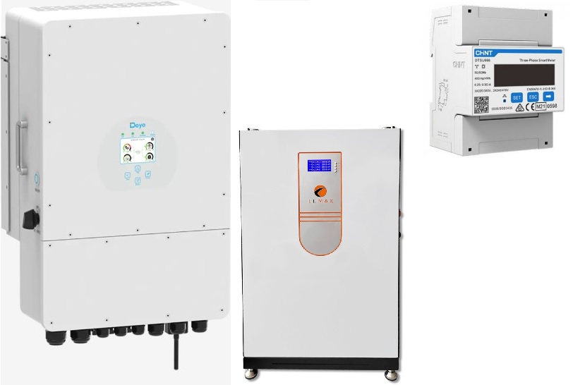 Levně Set DEYE střídač + baterie Velikost: DEYE 10kW + 10,24kWh