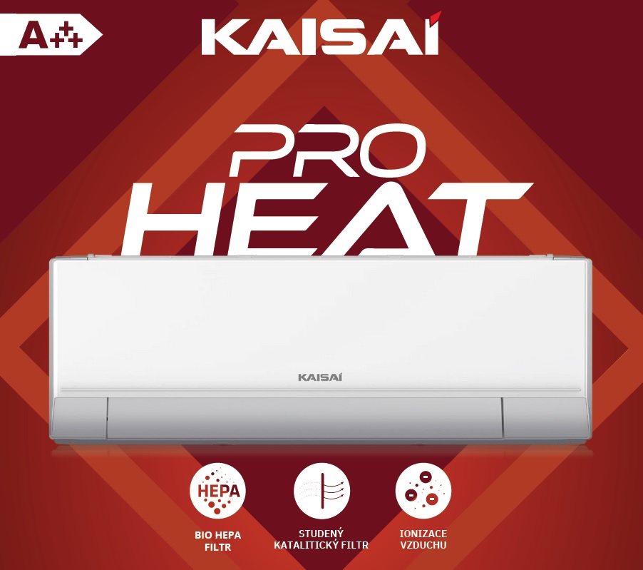 Levně Set nástěnné klimatizace PRO HEAT Výkon: 5,30 kW – KRP-18MEGI / KRP-18MEGO, Topení: Bez přídavného topení