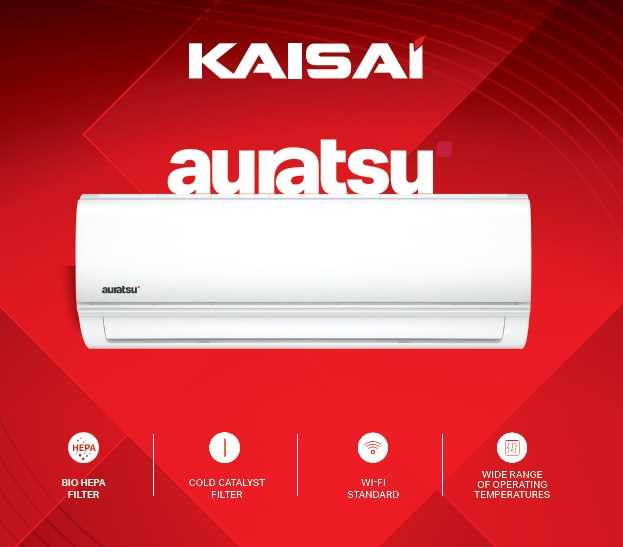Set nástěnné klimatizace KAISAI AURATSU Výkon: 2,60 kW – AWX-09KTKI / AWX-09KTHO Kaisai |  Singlesplitové klimatizace