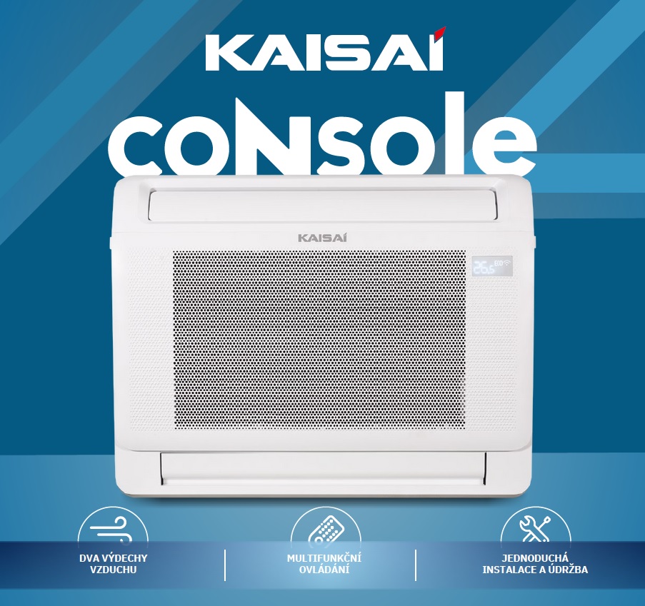 Levně Set parapetní klimatizace CONSOLE Výkon: 3,50 kW – KFAU-12HRG32X / KOX230-12HFN32X