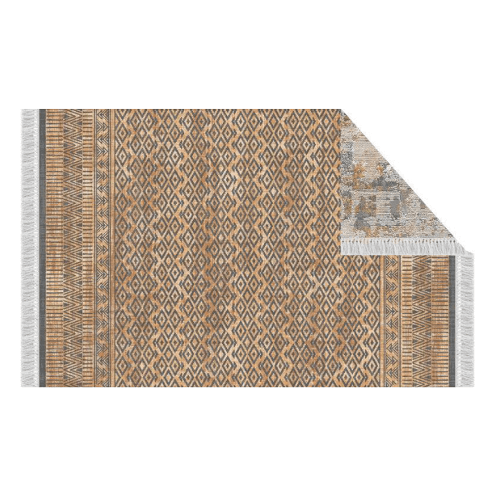 Levně Oboustranný koberec, vzor / hnědá, 180x270, MADALA