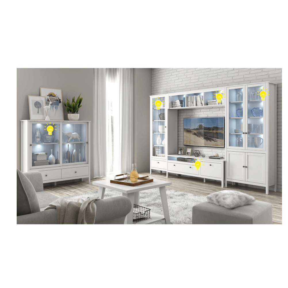 LED osvětlení, 4-bodové, bílá, OLJE, BORAS, CONRAD, BENOL, AMONI, IRINA, KLIO