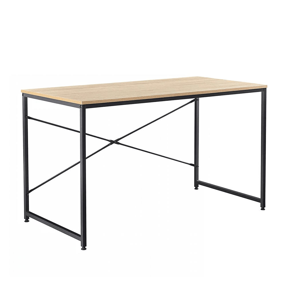 Psací stůl dub / černá, 120x60 cm, MELLORA | Nábytek a dekorace > Pracovna > Psací stoly