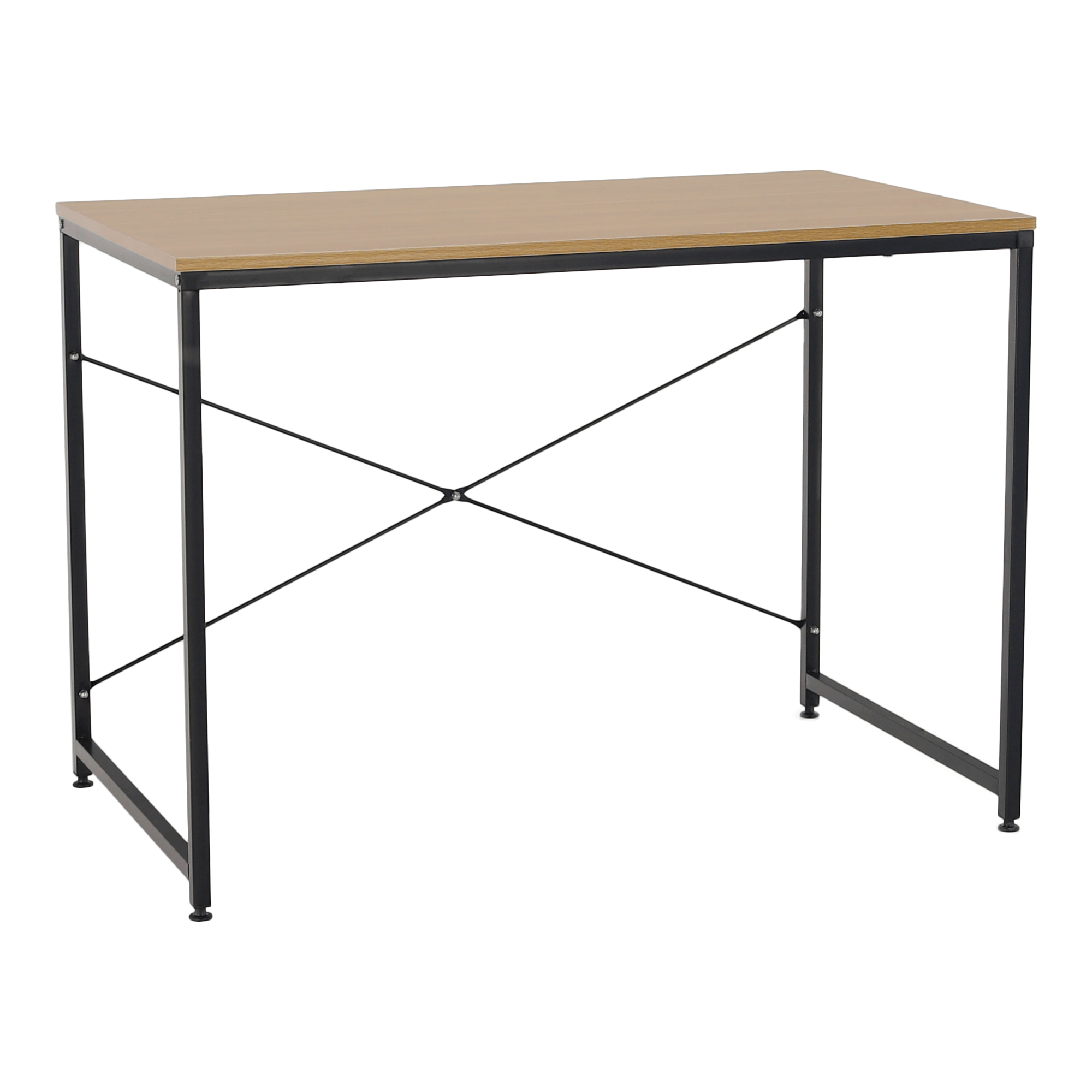 Psací stůl, dub / černá, 100x60 cm, MELLORA | Nábytek a dekorace > Pracovna > Psací stoly
