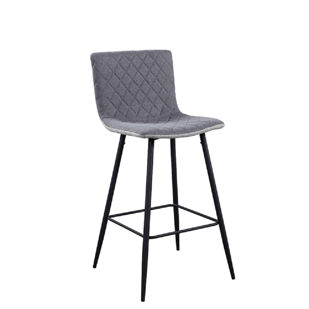 Barová židle, světlešedá/sivá /černá, TORANA | Nábytek a dekorace > Jídelna > Barové židle a stoličky > Barové židle