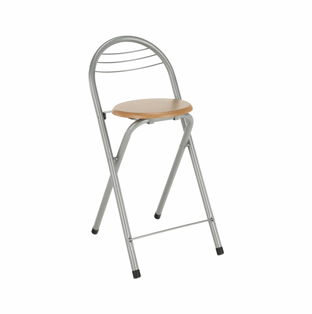 Barová židle, buk/aluminium, BOXER | Nábytek a dekorace > Jídelna > Barové židle a stoličky > Barové židle
