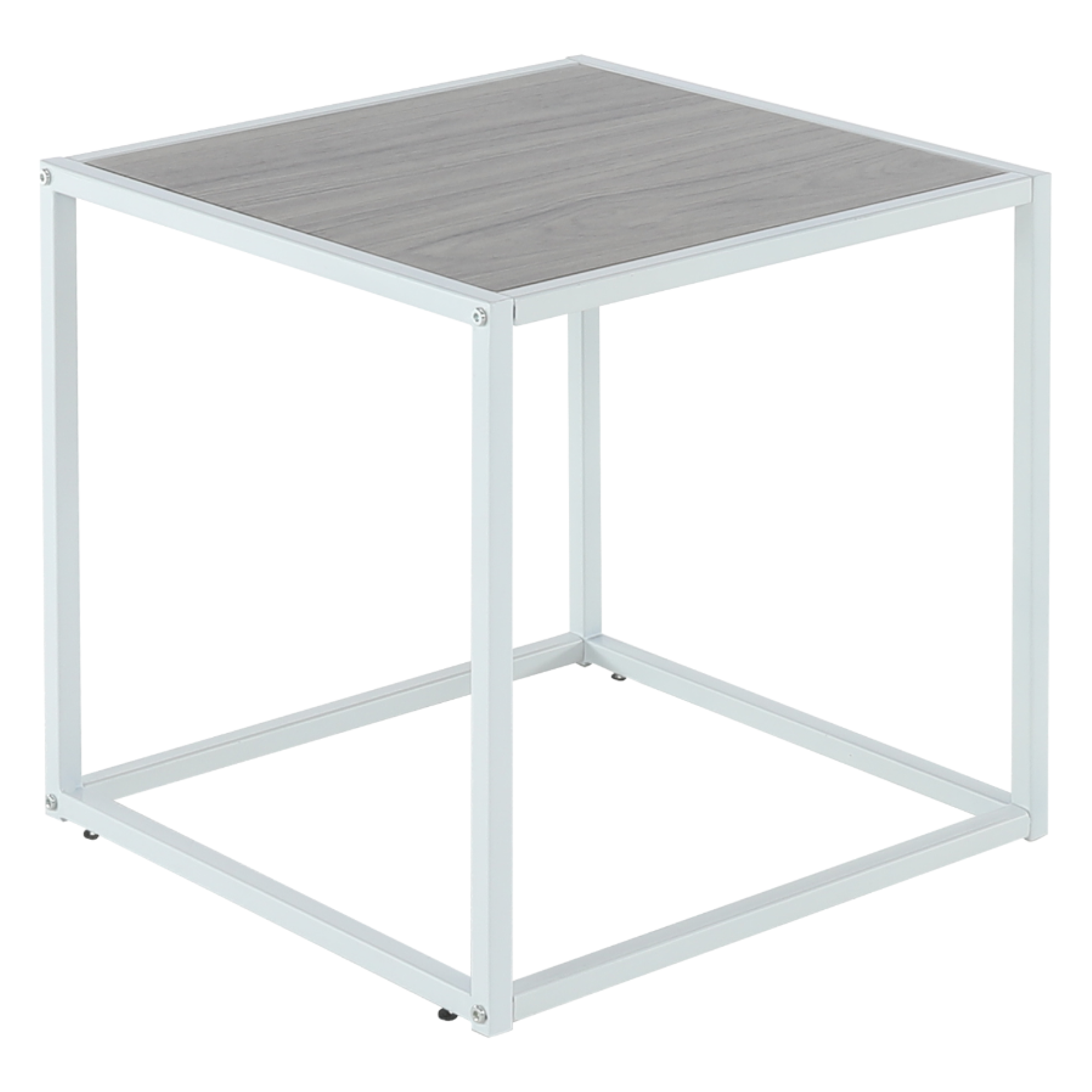 Příruční stolek, dub/bílá, JAKIM TYP 2 NEW | Nábytek a dekorace > Předsíň > Odkládací stolky a konzole