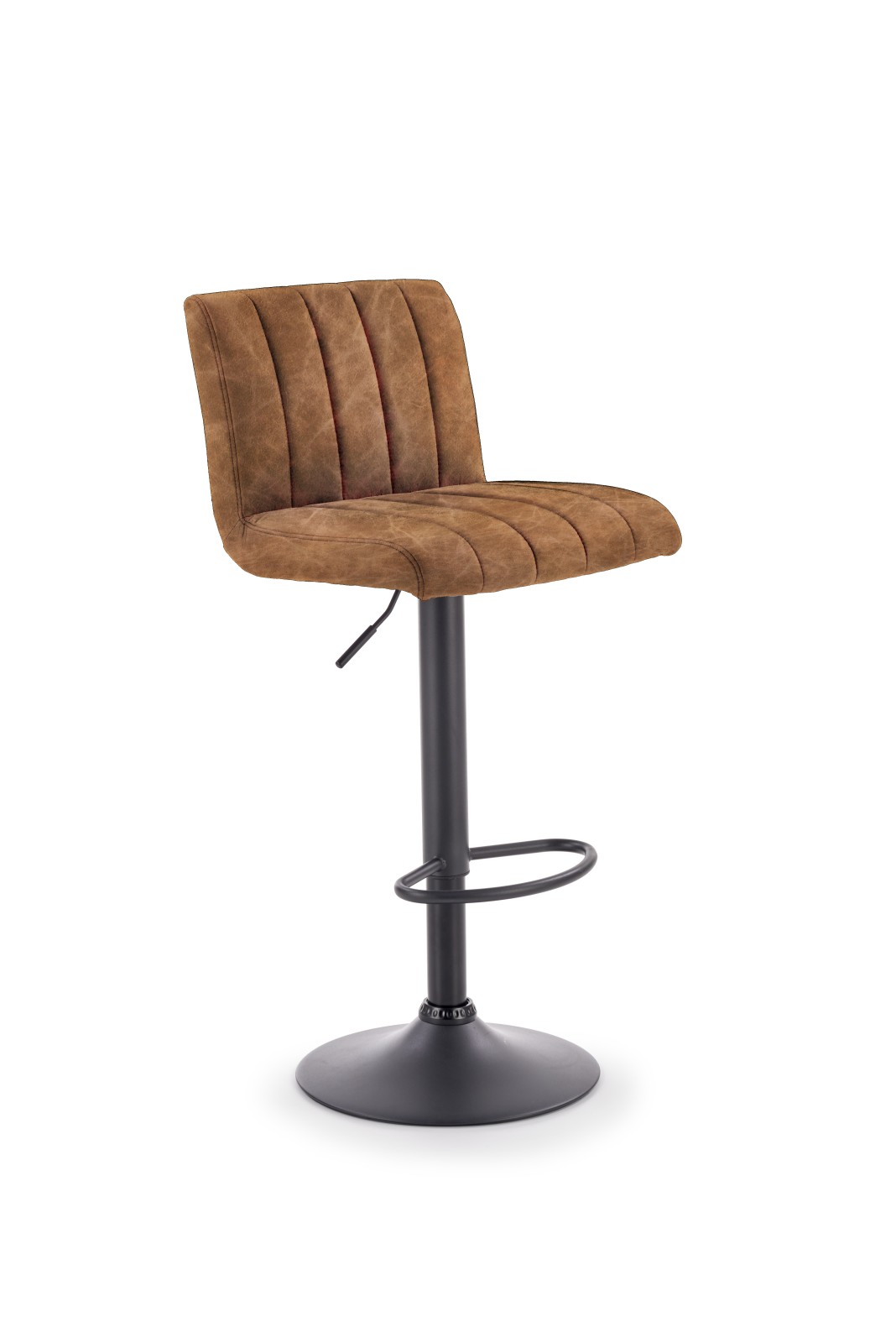 H89 barová židle noha - černá, čalounění - hnědé | Nábytek a dekorace > Jídelna > Barové židle a stoličky > Barové židle
