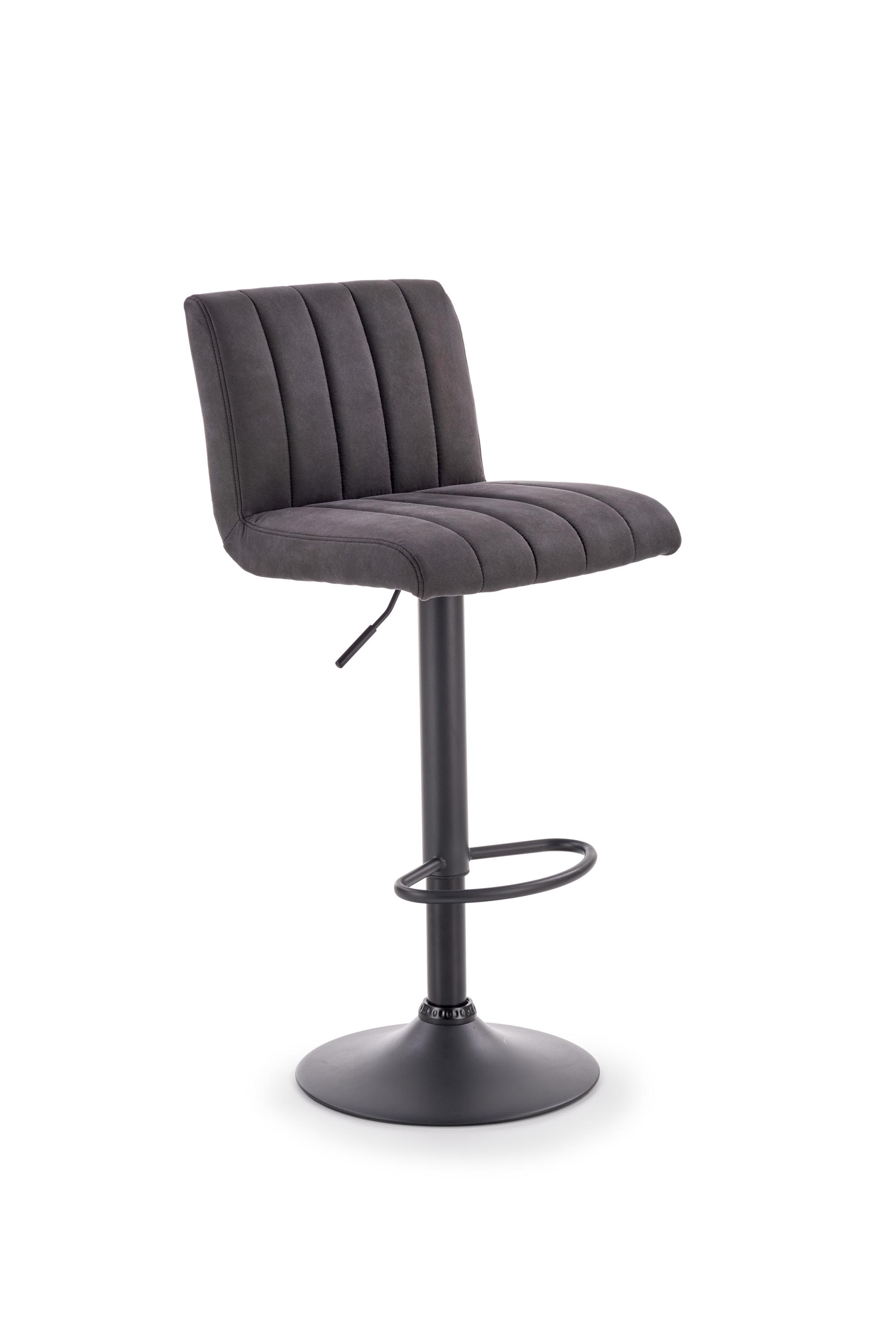 H89 barová židle noha - černá, čalounění - tmavě šedá | Nábytek a dekorace > Jídelna > Barové židle a stoličky > Barové židle