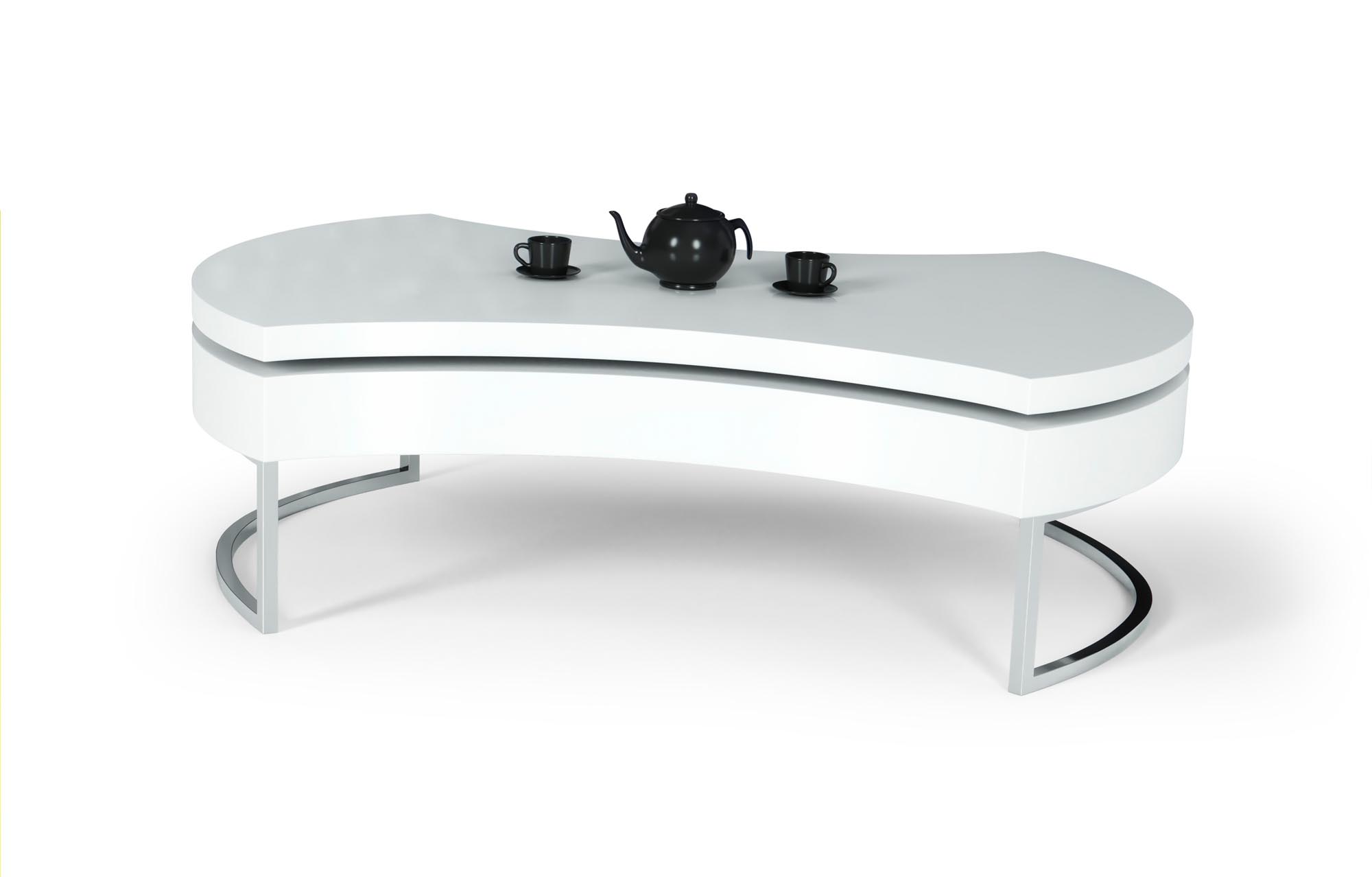 Konferenční stolek AUREA bílá | Nábytek a dekorace > Obývací pokoj > Konferenční stolky