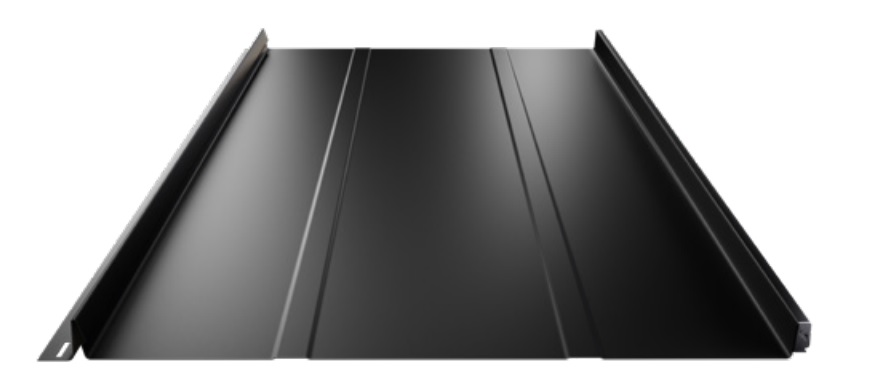 Levně Střešní panel Terrano 30/525 Barva: RAL 9005, Povrchová úprava: Pladur® RAL Premium - záruka 35 let, tloušťka 0,5 mm, Verze: Embosovaná