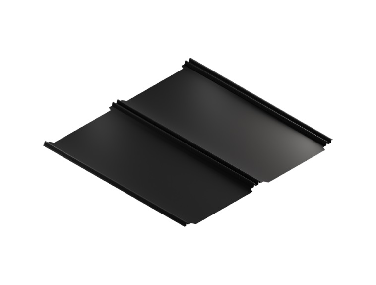 Levně Střešní panel T Panel Barva: RAL 8004, Povrchová úprava: Pladur® RAL Premium - záruka 35 let, tloušťka 0,5 mm, Verze: Hladký povrch (hliníkový profil)