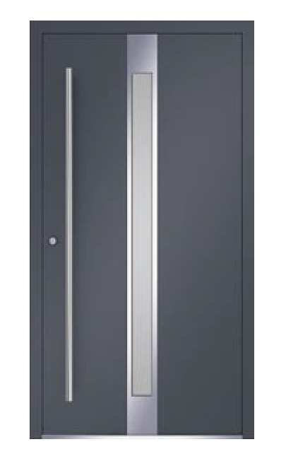 Levně Hliníkové vchodové dveře Premium Line model 1401 Výplň dveří: Oboustranná překrývající výplň, Rám dveří: PD GENESIS 75