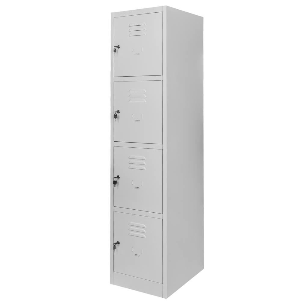 Zdravotnická skříň H&S skříňka J-40/4 4 dveře šedá S-40 cm G-50 cm H-180 cm šroubovaná