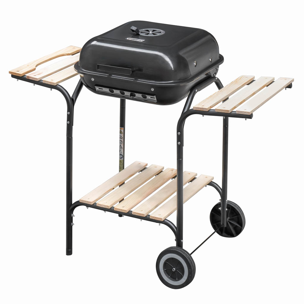 Zahradní gril Barrel Plus, na dřevěné uhlí, 43x40 cm