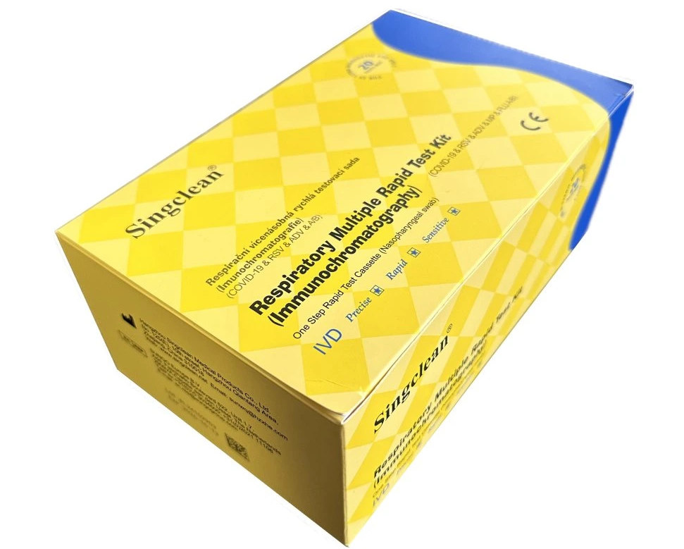 Test na Covid a dalších 4 běžných virů - 20ks (do nosohltanu pro domácí použití) Značka: Množství I: 1ks.EXP.03.2027