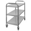 Wozek gastronomiczny kelnerski 75x40x90 cm Mega M STANDARD 3 polki stal nierdzewna MTP004688 3
