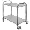 Wozek gastronomiczny kelnerski 75x40x90 cm Mega M STANDARD 2 polki stal nierdzewna MTP004685 1