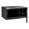 Szafa Rack na elektronike Mega M 19 6U wiszaca 60x40x30 cm czarna mtp002978 2