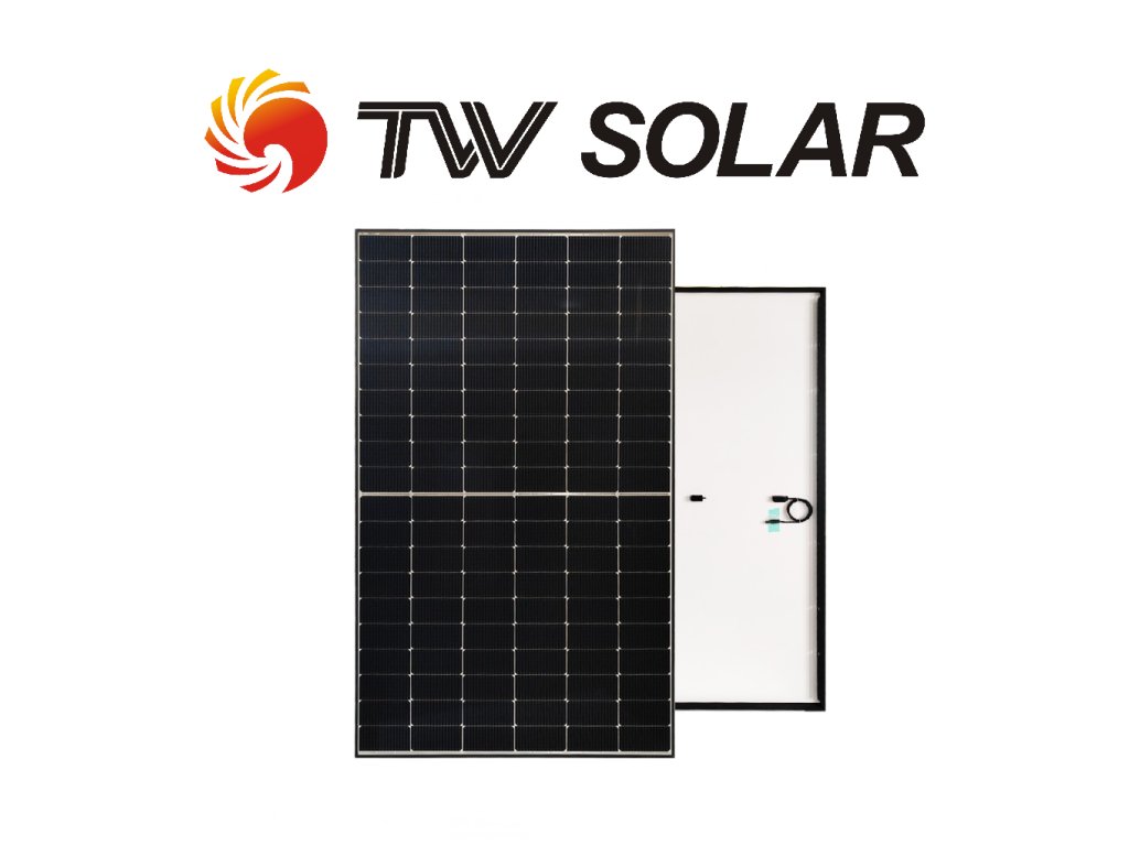 TW Solar 490 Wp Black Frame N-Type Half-cell MBB 22,6% TWMND-60HS490