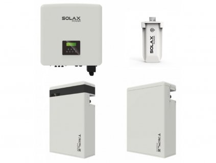 Set Solax X3-HYBRID G4 D + baterie T58 V2 + PocektWifi 3.0 (Velikost Solax X3-HYBRID G4 15kW + baterie T58 V2 17,4kW + PocketWifi 3.0)