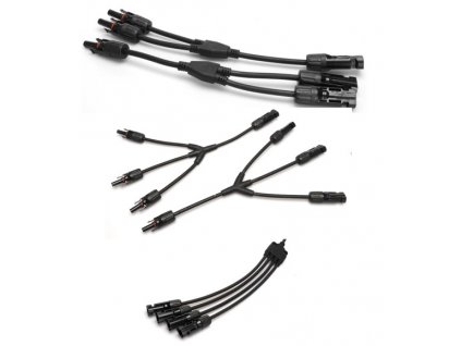 Konektor MC4 Y typ (vidlička) - 1000V/20A (2.5-6mm2) (Velikost 4v1 samice)