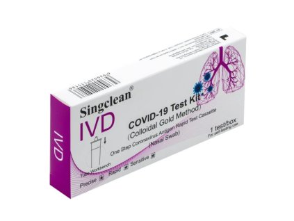 Test na Covid 1ks (do nosa pre domáce použitie) Značka: Singclean (Veľkosť 1ks EXP.02.2027)