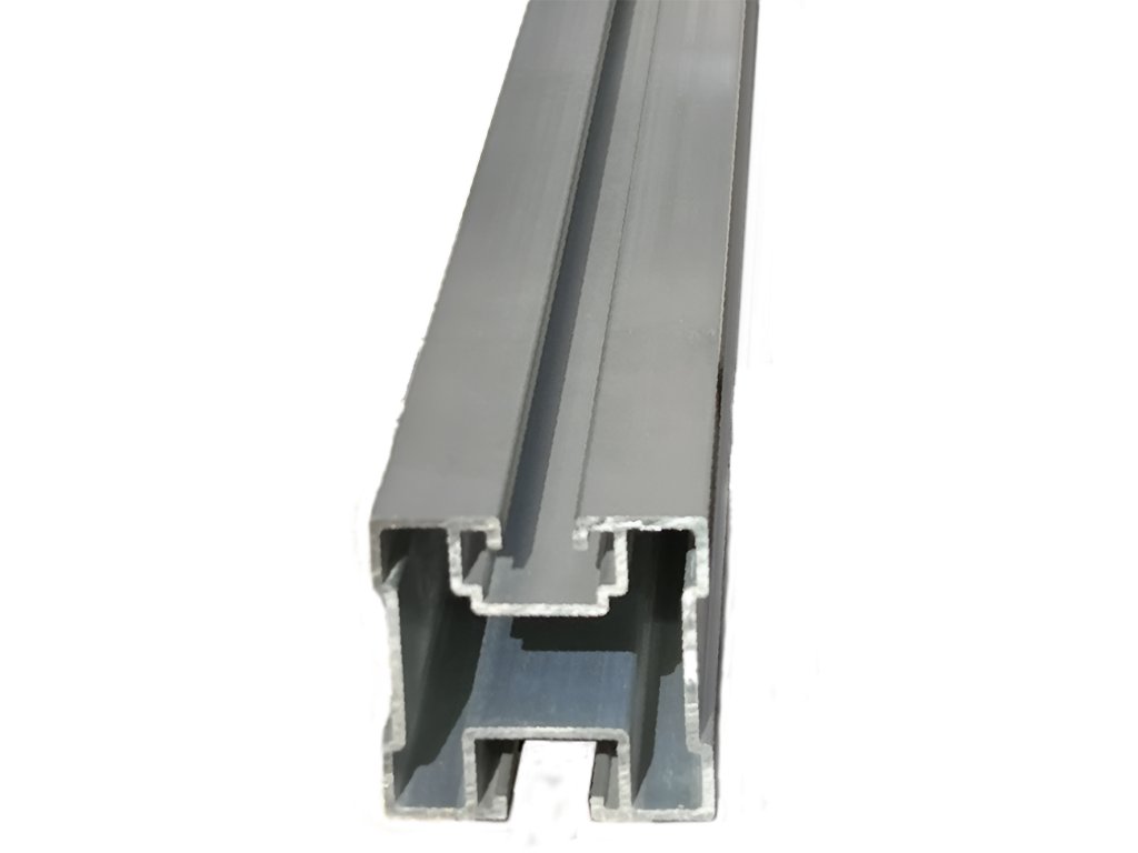 ALU profil strieborný - 40x40 pre kladivovú skrutku (T) - 225cm