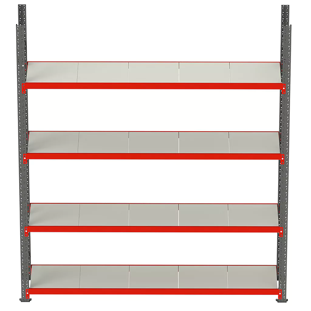 4 policový regál FORTIS 200x267x50 cm, základný modul